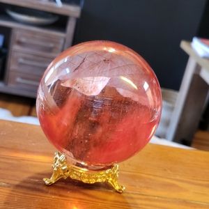 Cherry Quartz Sphere